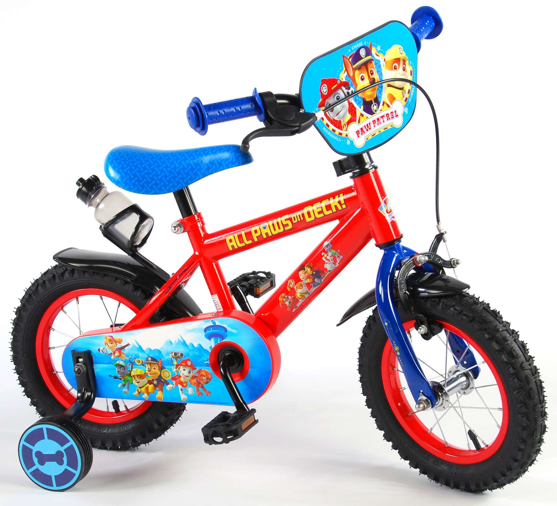 Børnecykel - - 12 tommer - Rød blå