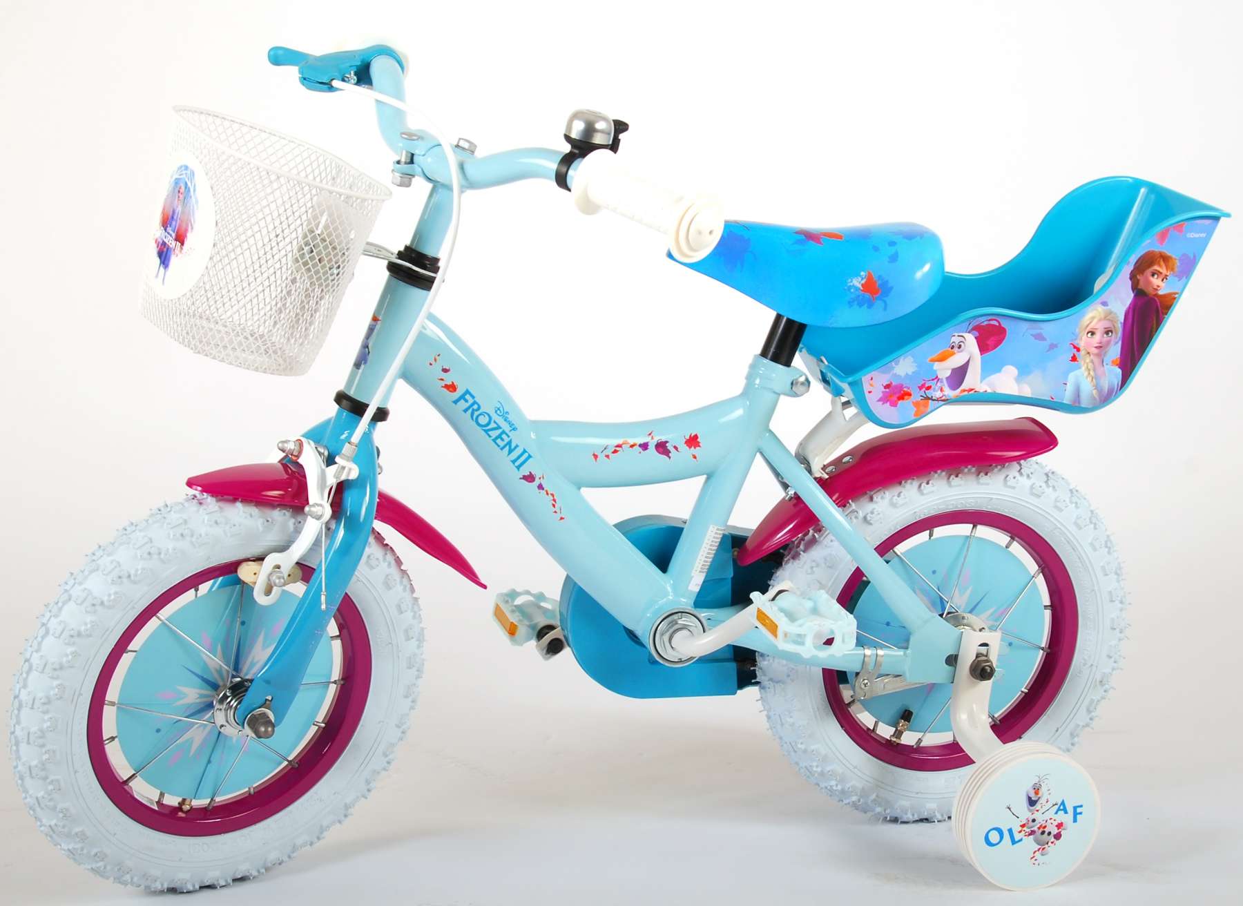 Aftensmad krøllet inden længe Disney Frozen 2 Børnecykel - Piger - 12 tommer - Blå / lilla - 95% samlet Aftensmad krøllet inden længe Disney Frozen 2 Børnecykel - Piger - 12 tommer - Blå / lilla - 95% samlet
