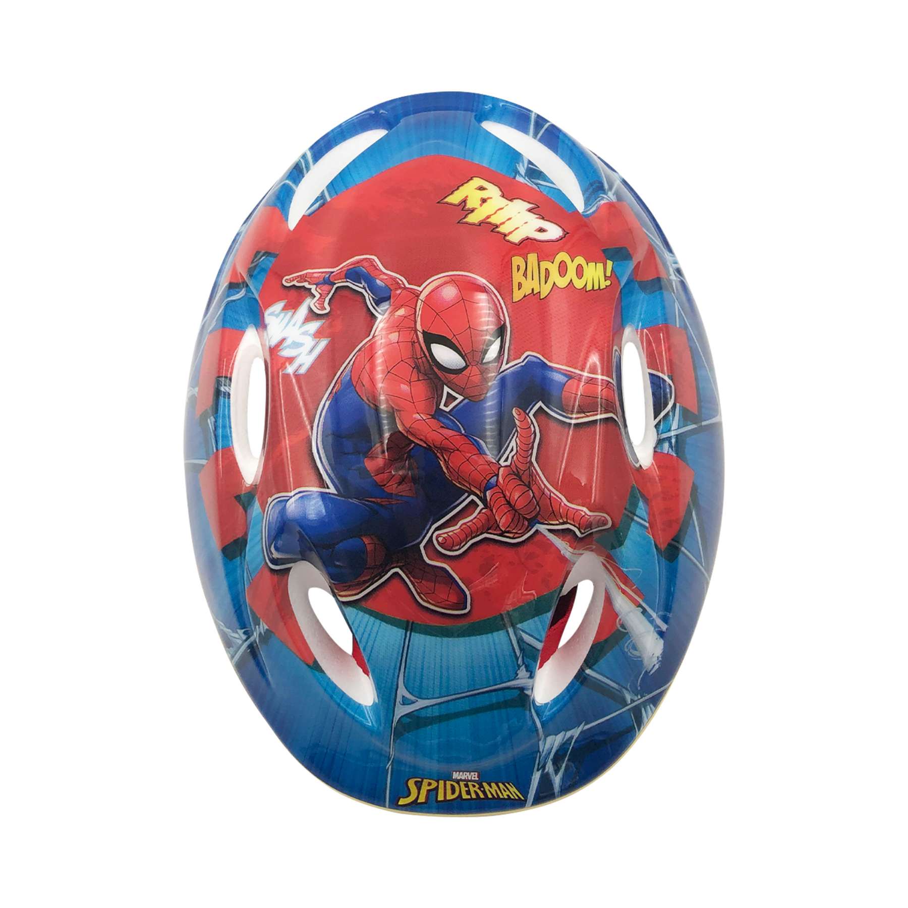Jeg regner med Fantasifulde For en dagstur Marvel Spiderman Cykelhjelm - Blå rød - 51 - 55 cm