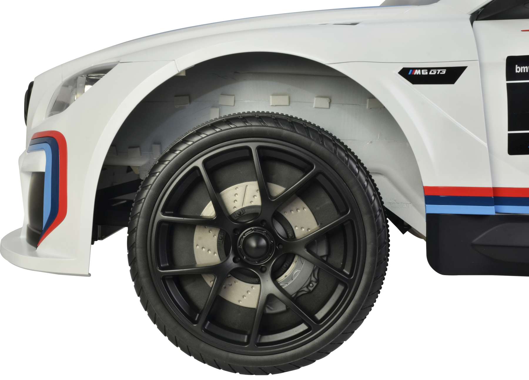 BMW M6 GT3 - Hvid - med fjernbetjening - 12 Volt