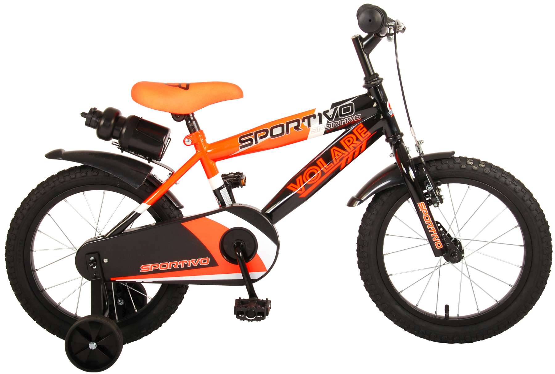 Sportivo Børnecykel - Drenge - - Neon Orange - 95% samlet