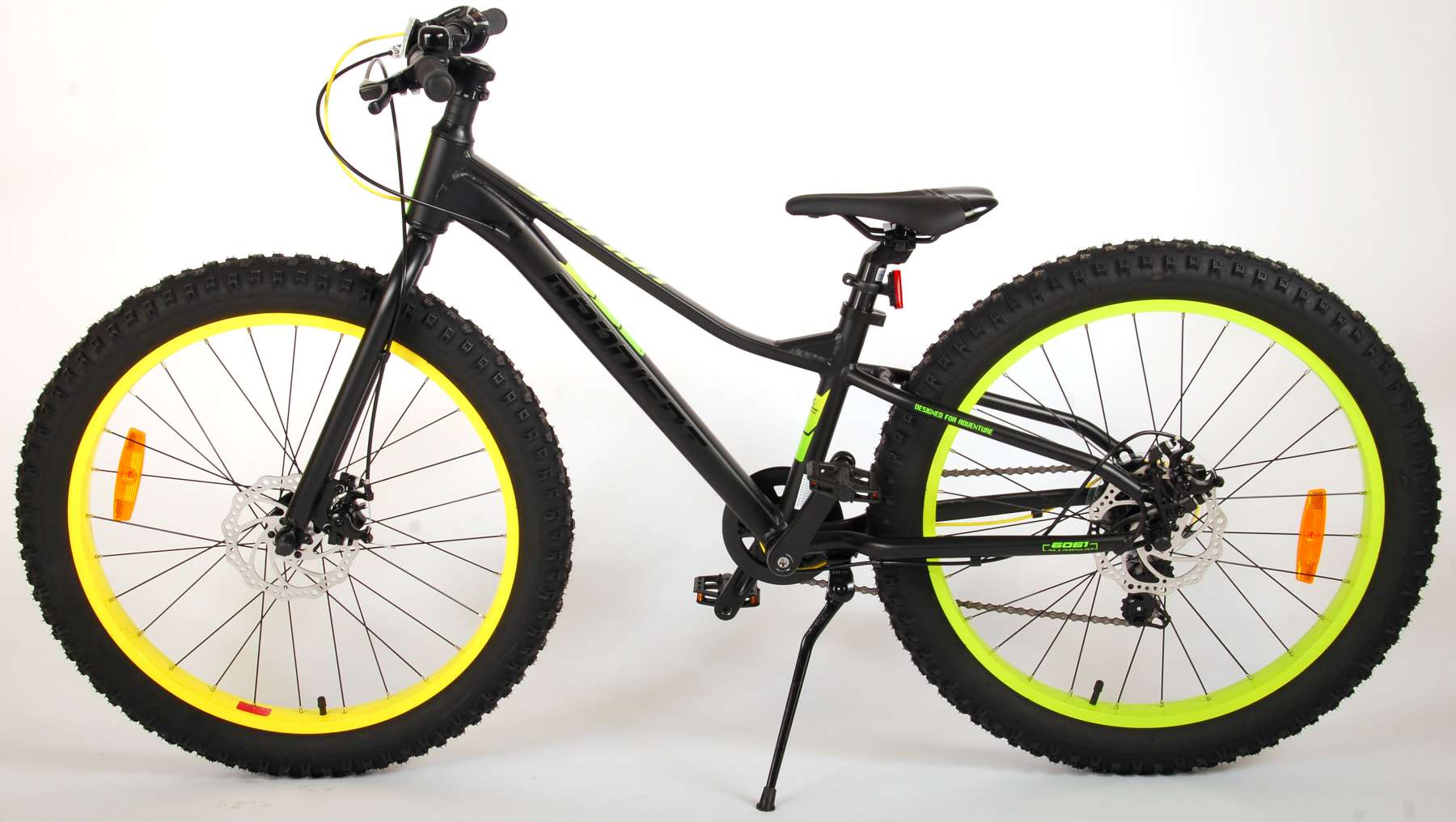 Accord privat lunken Volare Gradient Børnecykel - Drenge - 24 tommer - Sort grøn gul - 7 gear -  Prime Collection