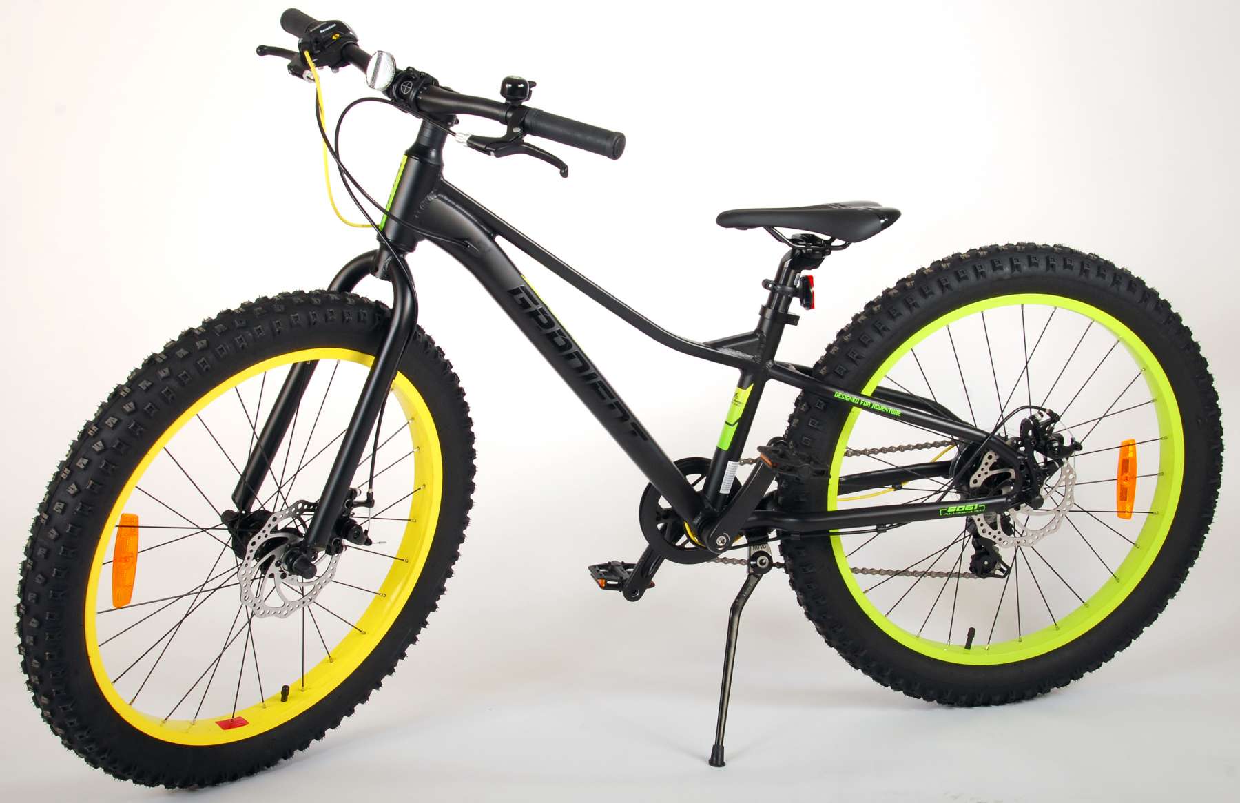 Accord privat lunken Volare Gradient Børnecykel - Drenge - 24 tommer - Sort grøn gul - 7 gear -  Prime Collection