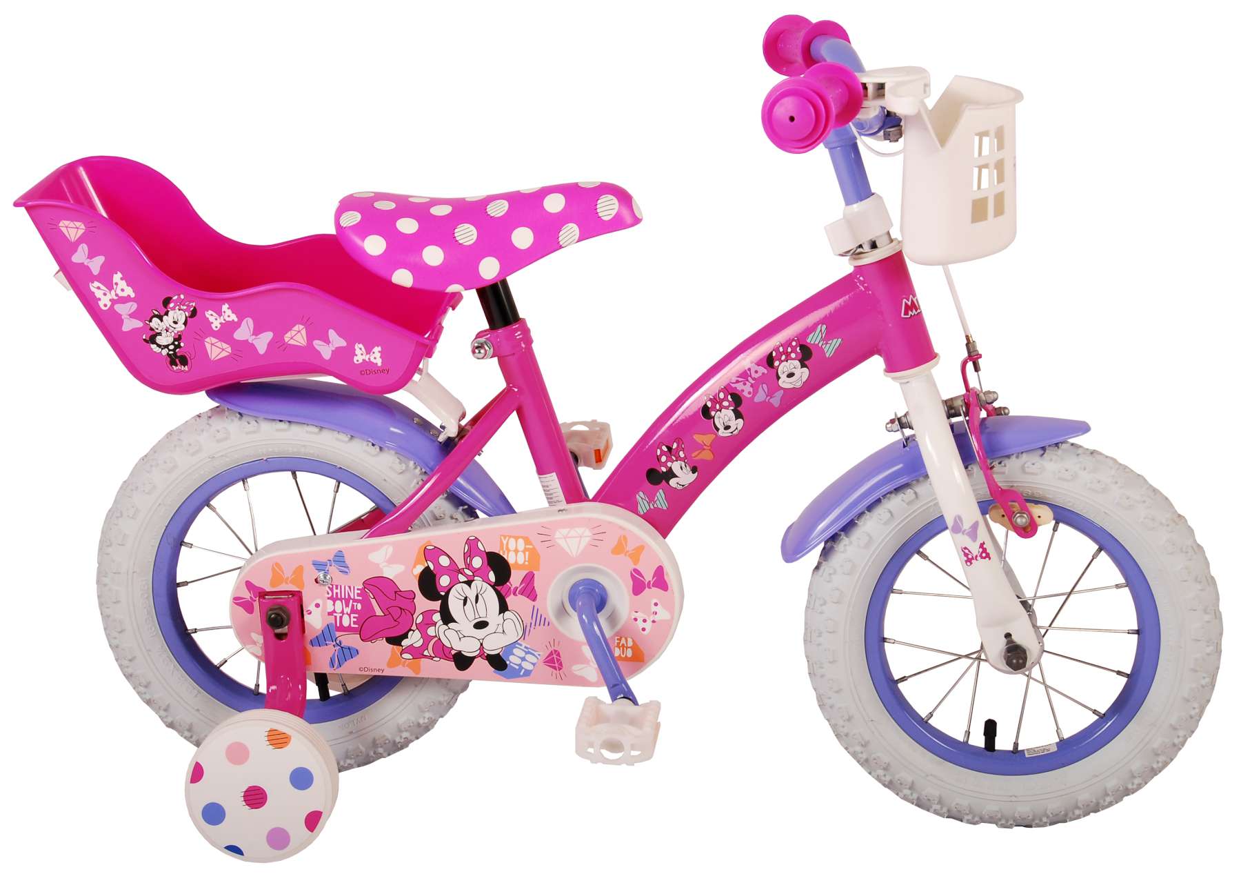Cutest Ever! Børnecykel Piger - 12 tommer - Pink