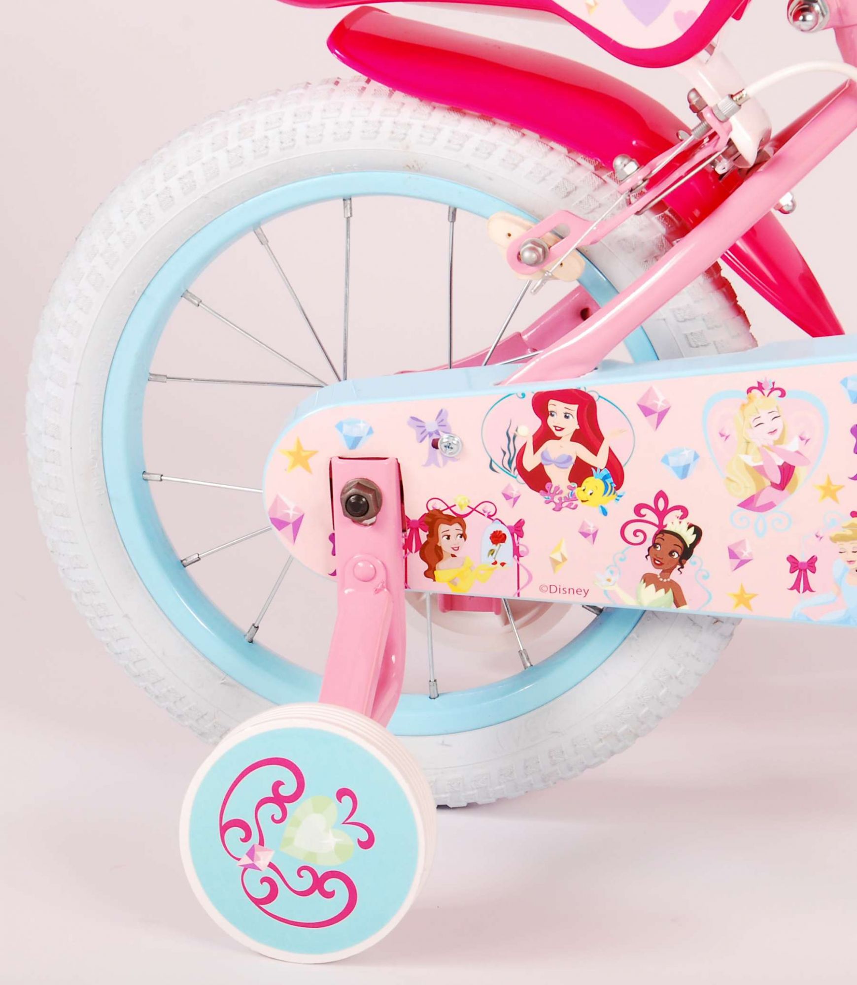 spejder Sydøst hovedlandet Disney Princess Børnecykel - Piger - 14 tommer - Lyserød - To håndbremser spejder Sydøst hovedlandet Disney Princess Børnecykel - Piger - 14 tommer - Lyserød - To håndbremser