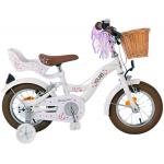 Volare Blossom børnecykel - Piger - 12 tommer - Hvid - To håndbremser