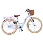 Volare Blossom Børnecykel - Piger - 24 tommer - Hvid - To håndbremser