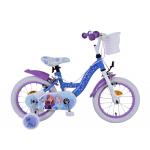 Disney Frozen 2 Børnecykel - Piger - 14 tommer - Blå/lilla - To håndbremser