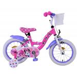 Disney Minnie Børnecykel - Piger - 14 tommer - Lyserød - To håndbremser
