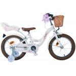 Volare Blossom Børnecykel - Piger - 16 tommer - Hvid - To håndbremser