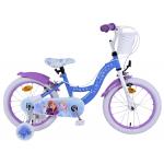 Disney Frozen 2 Børnecykel - Piger - 16 tommer - Blå/lilla - To håndbremser [CLONE]