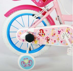Disney Princess børnecykel - Piger - 14 tommer - Lyserød - To håndbremser