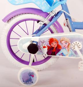 Disney Frozen 2 Børnecykel - Piger - 14 tommer - Blå / lilla - 2 håndbremser
