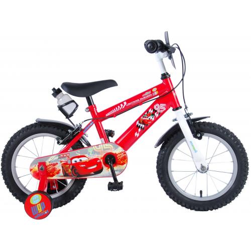 Disney Cars Børnecykel - Drenge - 14 tommer - Rød - 2 håndbremser