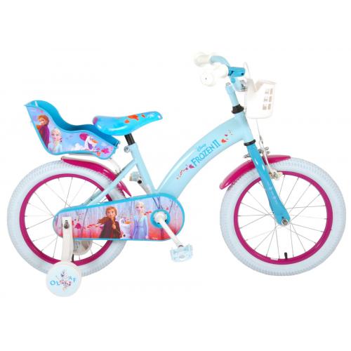 Disney Frozen 2 - Børnecykel - Piger - 16 tommer - Blå / lilla