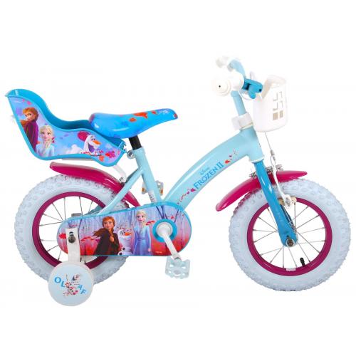 Disney Frozen 2 Børnecykel - Piger - 12 tommer - Blå / lilla