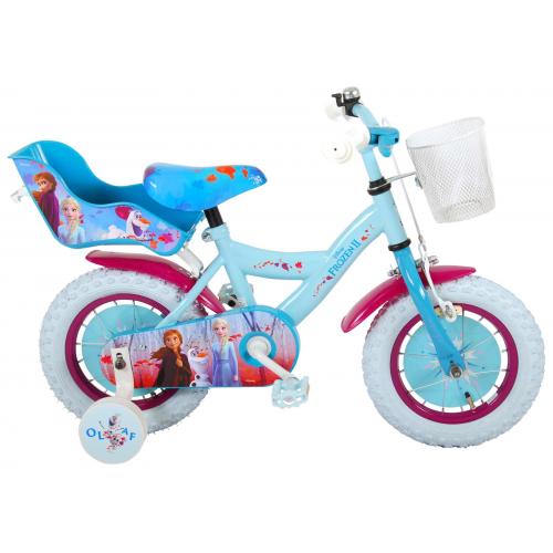 Disney Frozen 2 Børnecykel - Piger - 12 tommer - Blå / lilla - 95% samlet