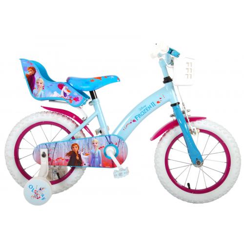 Disney Frozen 2 Børnecykel - Piger - 14 tommer - Blå / lilla
