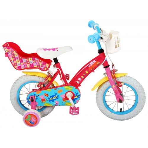 Peppa Pig Børnecykel - Piger - 12 tommer - Pink - 2 håndbremser