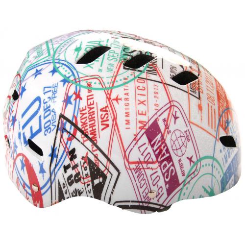 Volare Cykel/Skate Hjelm - Travel the World - 55-57 cm