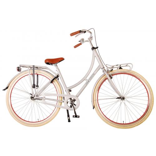 Volare Classic Oma Damecykel - 45 centimeter - Matt Sølv
