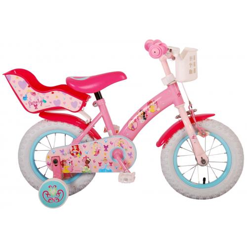 Disney Princess Børns cykel - piger - 12 tommer - Pink - Dukke sæde