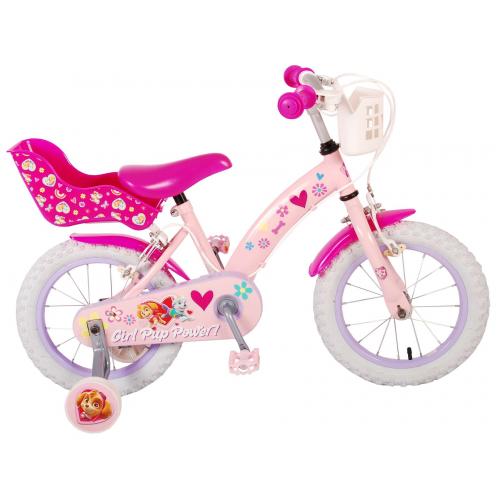 Paw Patrol Børnecykel - Piger - 14 tommer - Pink - To håndbremser