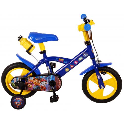 Paw Patrol børnecykel - Drenge - 12 tommer - Blå Gul - Tværgående system