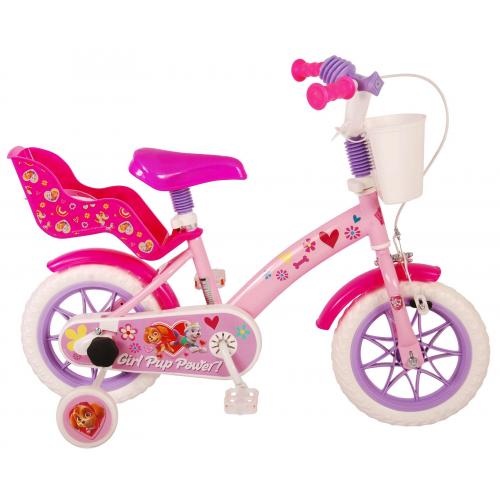 Paw Patrol børnecykel - Piger - 12 tommer - Lyserød - Tværgående system