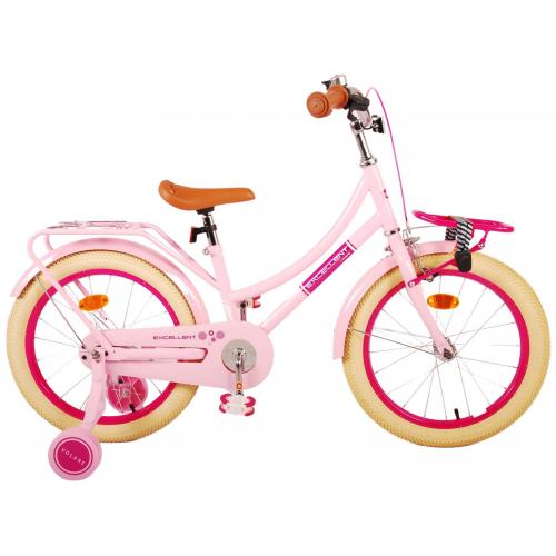 Volare Excellent Kinderfiets - Meisjes -18 inch - Roze - 95% afgemonteerd