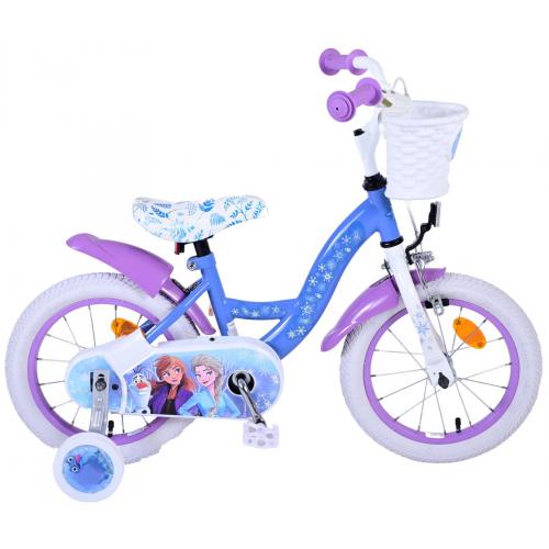 Disney Frozen 2 Børnecykel - Piger - 14 tommer - Blå / lilla