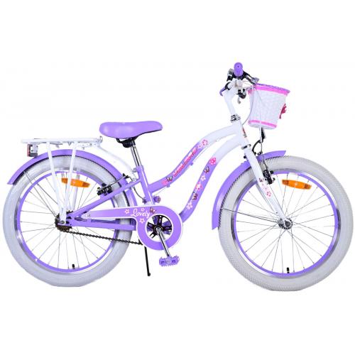 Volare Lovely Børnecykel - Piger - 20 tommer - Lilla - To håndbremser