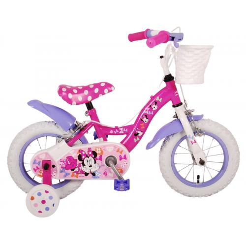 Disney Minnie Sødeste nogensinde! Børnecykel - Piger - 12 tommer - Pink - To håndbremser