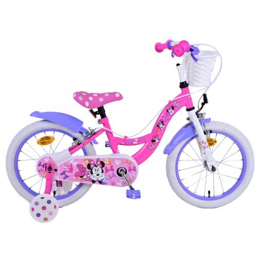 Disney Minnie Børnecykel - Piger - 16 tommer - Lyserød - To håndbremser