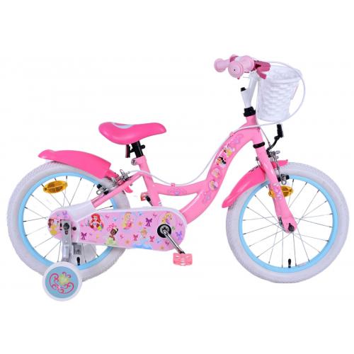 Disney Princess Børnecykel - Piger - 16 tommer - Lyserød - To håndbremser