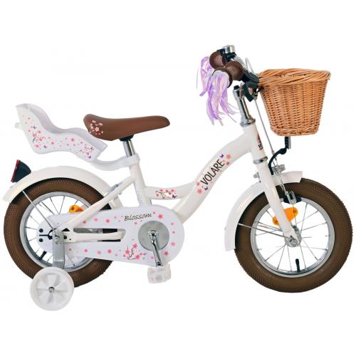 Volare Blossom børnecykel - Piger - 12 tommer - Hvid