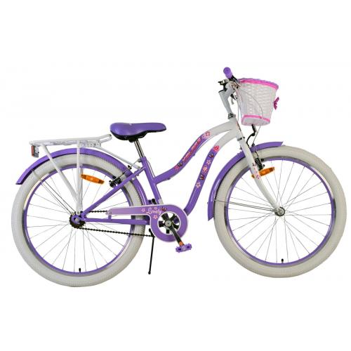 Volare Lovely Børnecykel - Piger - 24 tommer - Lilla - To håndbremser