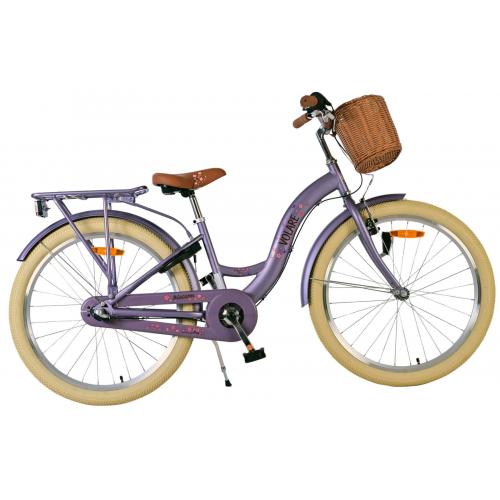 Volare Blossom Børnecykel - Piger - 24 tommer - Lilla - 3 gear