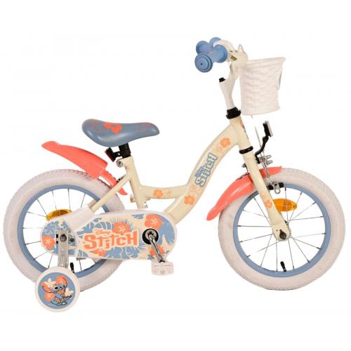 Disney Stitch børnecykel - piger - 14 tommer - creme koralblå [CLONE]