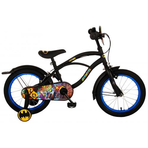 Batman Børnecykel - Drenge - 16 tommer - Sort - 2 håndbremser