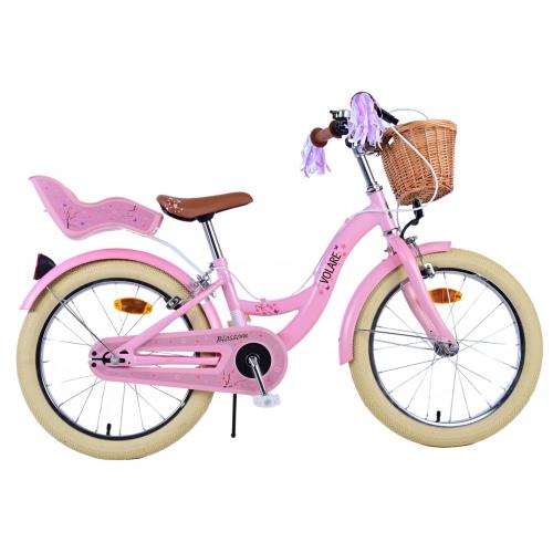 Volare Blossom Børnecykel - Piger - 18 tommer - Pink - To håndbremser