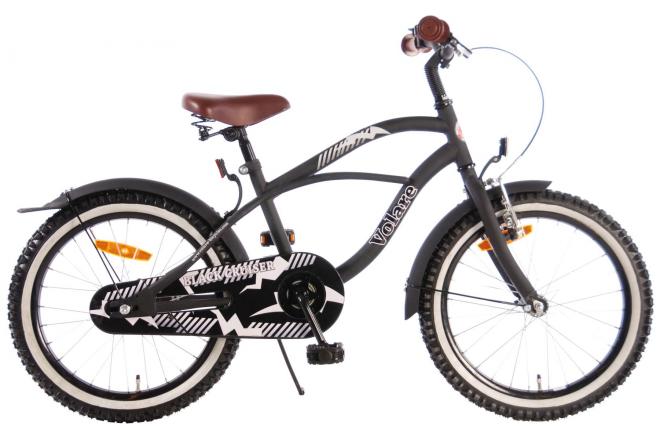 Volare Black Cruiser Børnecykel - Drenge - 18 tommer - Sort - 95% samlet