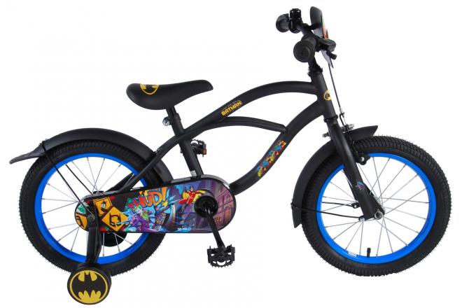 Batman Børnecykel - Drenge - 16 tommer - Sort