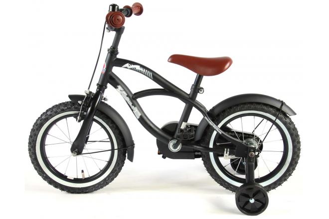 Volare Black Cruiser Børnecykel - Drenge - 14 tommer - Sort - 95% samlet