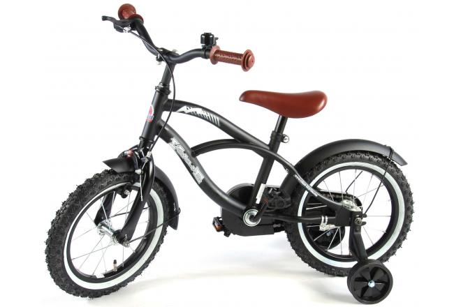 Volare Black Cruiser Børnecykel - Drenge - 14 tommer - Sort - 95% samlet