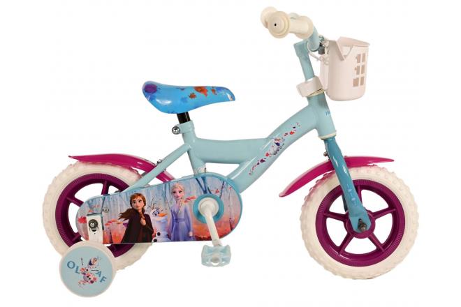 Disney Frozen 2 Børnecykel - Piger - 10 tommer - Blå / lilla