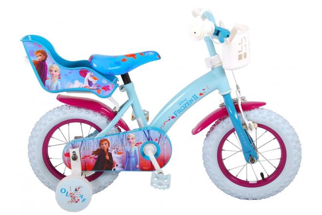 Disney Frozen 2 Børnecykel - Piger - 12 tommer - Blå / lilla