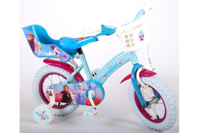 Disney Frozen 2 Børnecykel - Piger - 12 tommer - Blå / lilla