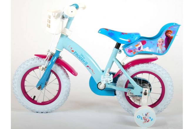 Disney Frozen 2 Børnecykel - Piger - 12 tommer - Blå / lilla