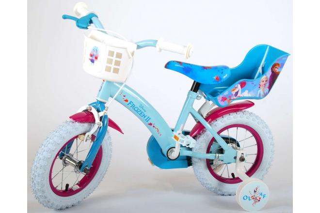 Disney Frozen 2 Børnecykel - Piger - 12 tommer - Blå / lilla